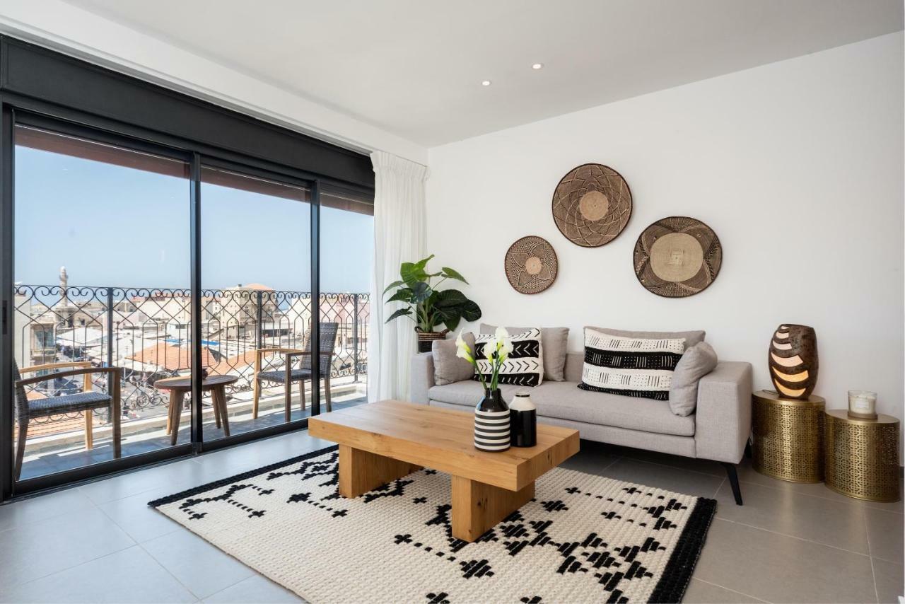 Duplex With Sea View Terrace Above The Flea Market テル・アビブ エクステリア 写真